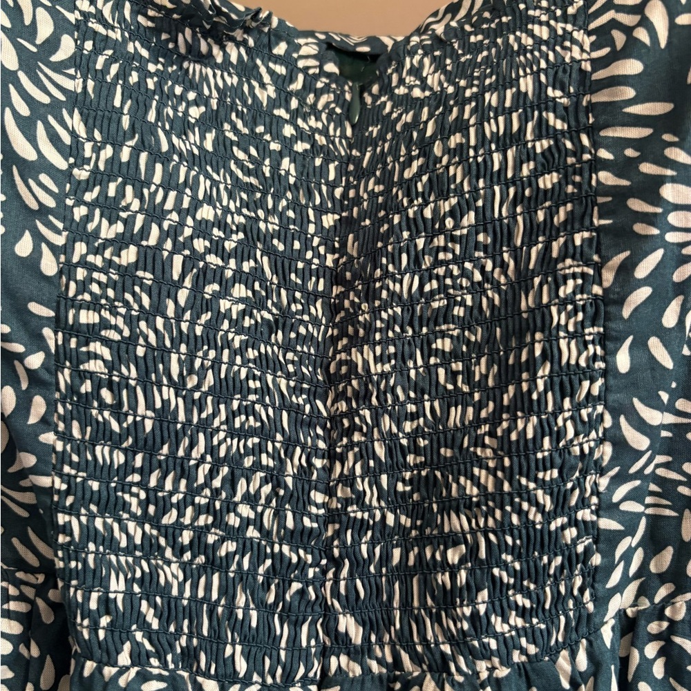 O.P.T. River Midi Dress Green Abstract Paisley Women’s Large - Picture 9 of 11